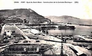 Oran - Quai du Ravin Blanc - Construction Centrale Electrique - 1951